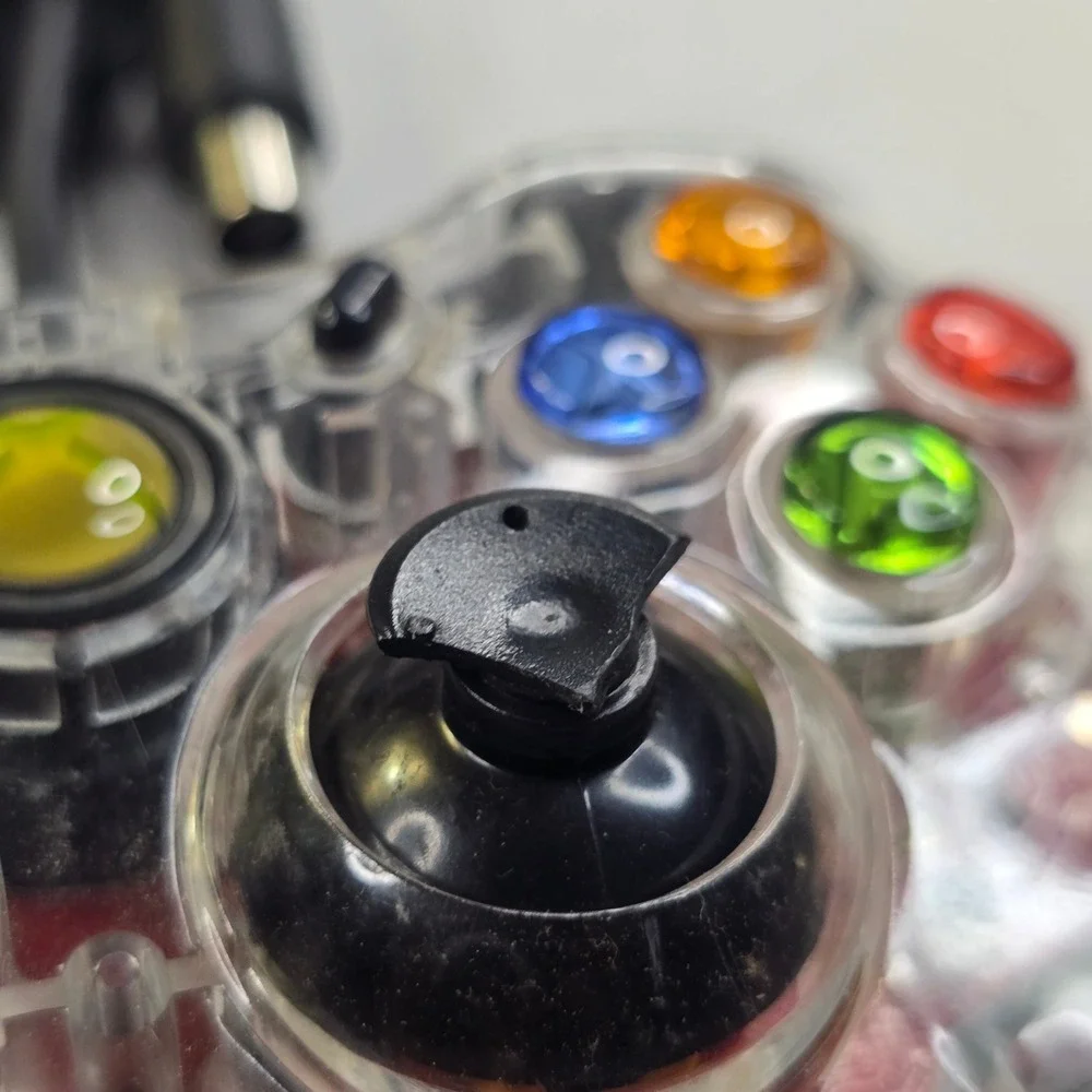 PDP Xbox 360 Afterglow Wired Controller PL-3702 Clear Red PCB Lighting